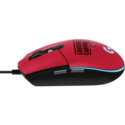 University of Louisville Cardinals Striped G203 Prodigy RGB Wired Gaming Mouse Skin